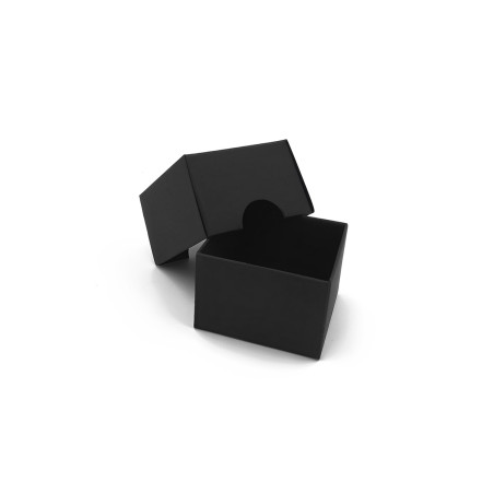 Sehr kleine zweiteilige schwarze quadratische Box