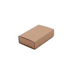 Braune Kleine Schiebeschachtel aus Karton | 97x62x23 mm | Superbox