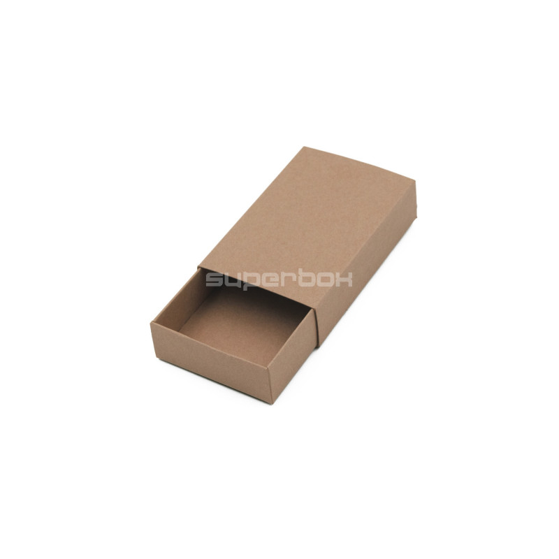 Braune ökologische Streichholzschachtel-Geschenkbox