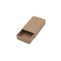 Braune Kleine Schiebeschachtel aus Karton | 97x62x23 mm | Superbox