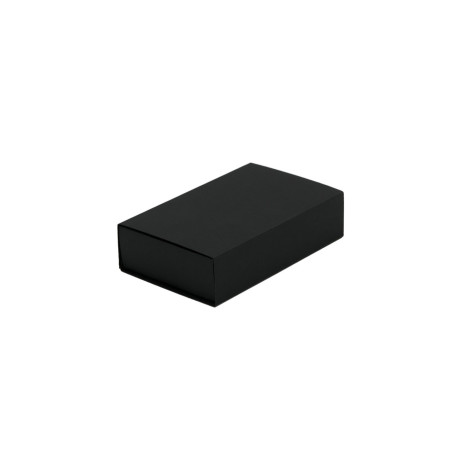 Schwarze Kleine Schiebeschachtel aus Karton | 97x62x23 mm | Superbox