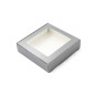 Silver Cookies Box with Clear Window