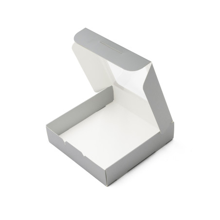 Silver Cookie Box with PVC Window