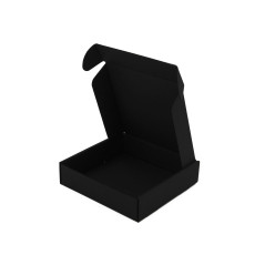 Schwarze niedrige quadratische Mini-Box