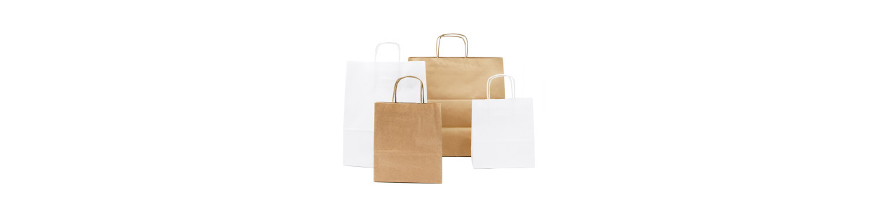 Papier-Drehsäcke aus Kraftpapier