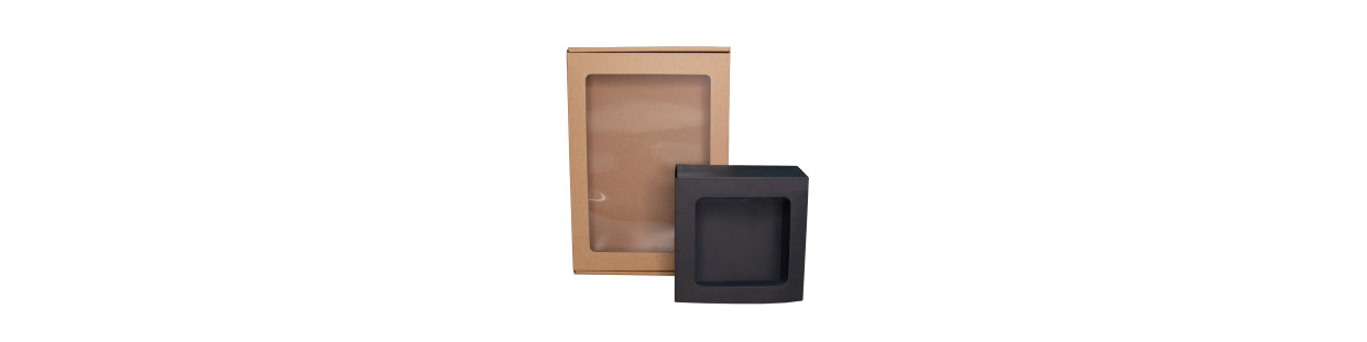Geschenkboxen mit Fenster