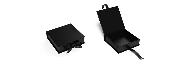 Luxuriöse Rigid-Boxen mit Band